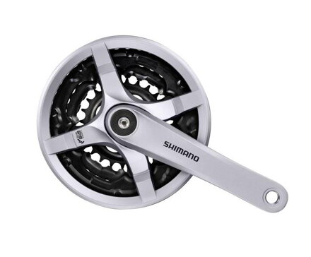 SHIMANO FC-TY501 Stred 170mm 42/34/24z. 6/7/8-k. strieb. s krytom na štvorhran