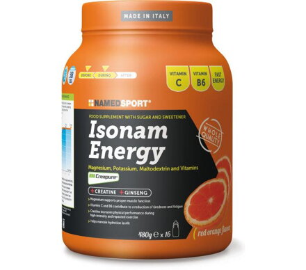 NAMEDSPORT Nápoj ISONAM ENERGY pomaranč 480g