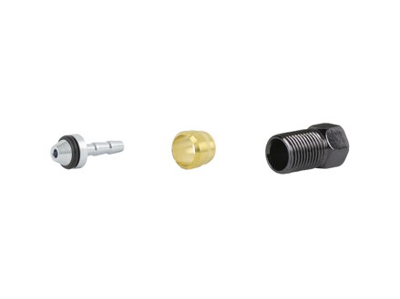 Promax D-Plug Type Brake Hose Fitting Kit - Strieborná/zlatá