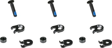 Trek Bolt-on Single Cable Housing Guides - Šedá