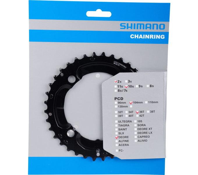 SHIMANO Prevodník Deore M617/627 - 10 rýchlostný, 36 zubov 