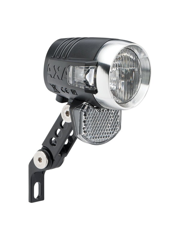 AXA Blueline 50 E-bike Front Bike Light - Čierna/hliníková AXA Blueline 50 E-bike Front Bike Light - Čierna/hliníková
